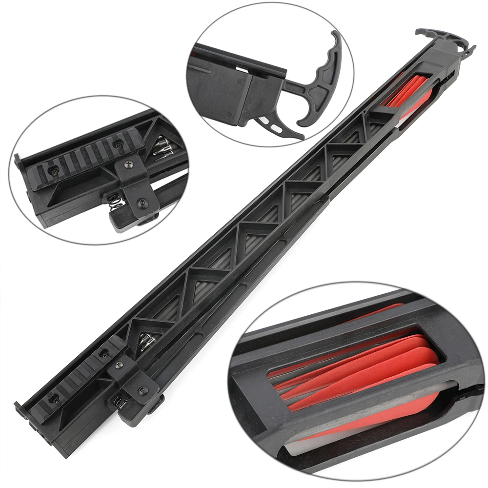 Archery Arrow Track Launcher Set with 6pcs Pure Carbon Arrow Compound Recurve Bow 
